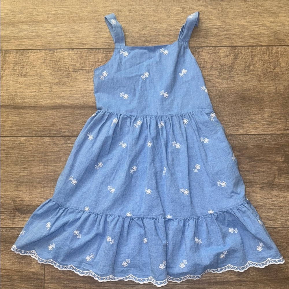 Blue Floral Kids Dress
